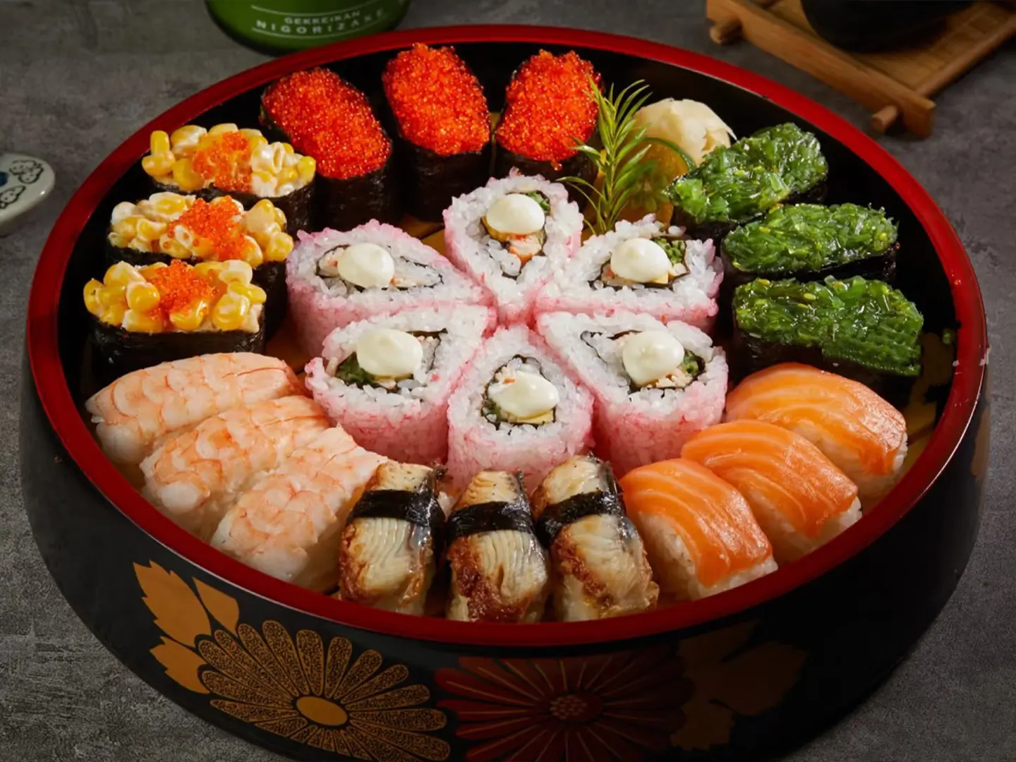 NY-Fish-Market-Buffet-Restaurant-Sushi-Platter-Flushing Sushi platter at NY Fish Market Buffet Restaurant in Flushing